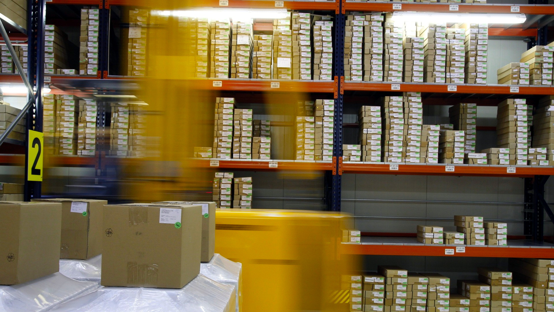 Warehouse filled with boxes